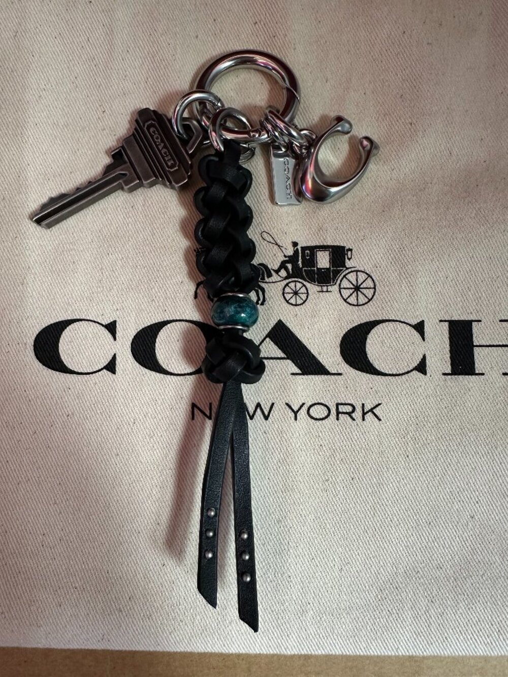 Coach Compass 35 in LL Key Cluster Charm (Charm Only)
